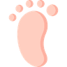 Baby footprints decoration