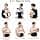 Bebamour Baby Carrier Newborn to Toddler Baby Carrier Hipseat 0-36Months with Head Hood, 3 PCS Teething Pads, Waist Extender, Black image 3