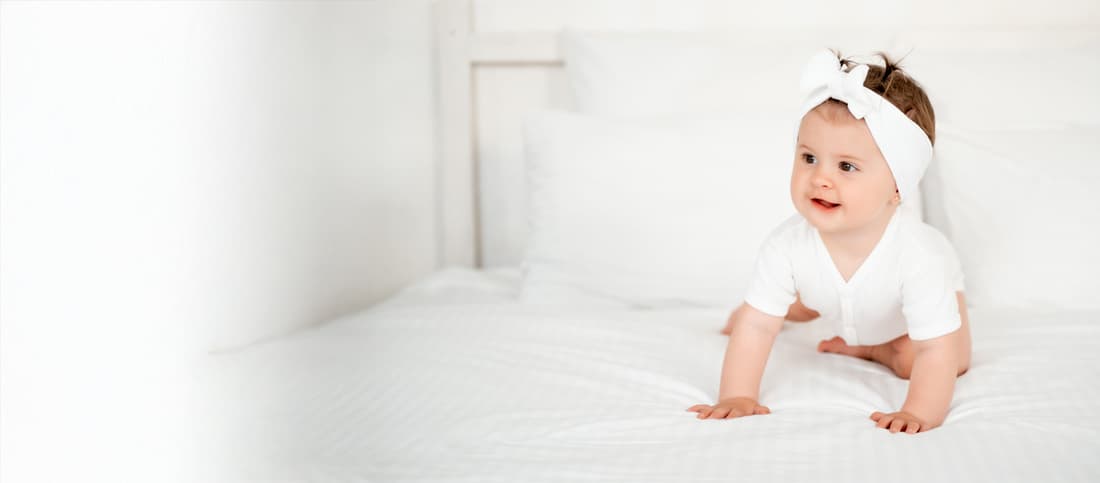 Mother and baby bonding moment